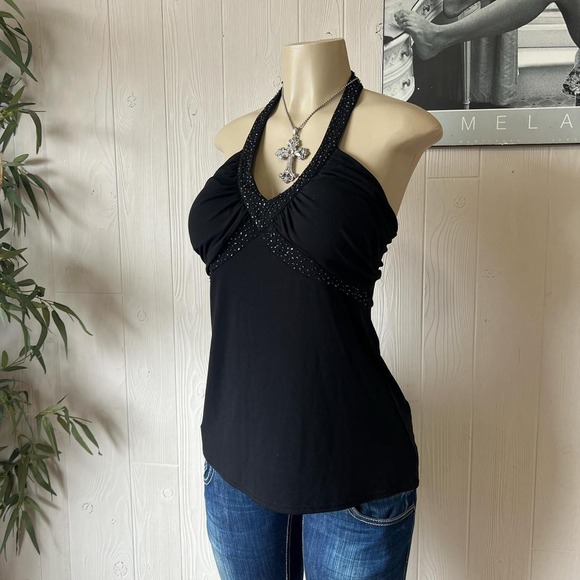 2000's summer halter tank 🖤 - Picture 3 of 8